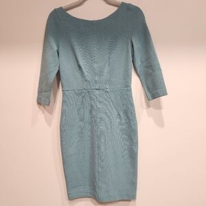 Boden Light Teal Long Sleeve Dress